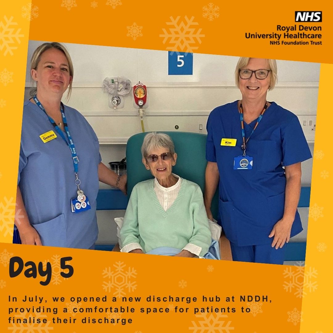 Day 5 - New discharge hub at NDDH